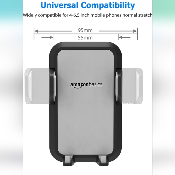 **Amazon Basics Universal Smartphone Holder for Car Air Vent - Picture 6 of 9